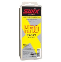 Парафин для лыж Swix HF10X с высоким содержанием фторуглерода 0°С/+10°С (180гр.)