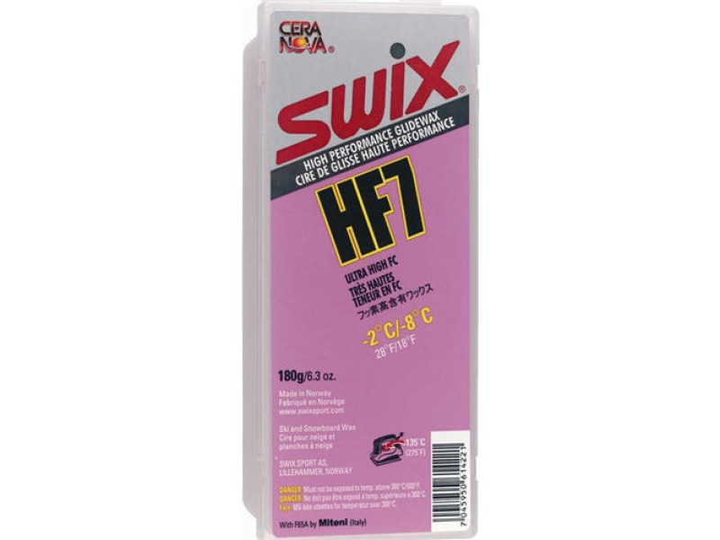 Мазь скольжения Swix HF7X-180 температура -2C/-8C	