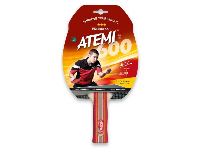 Ракетка для наст тенниса ATEMI 600 AN