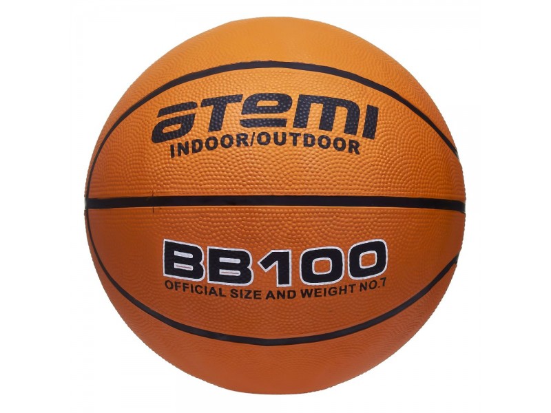 Мяч баскетбольный Atemi, р. 7, резина,BB100