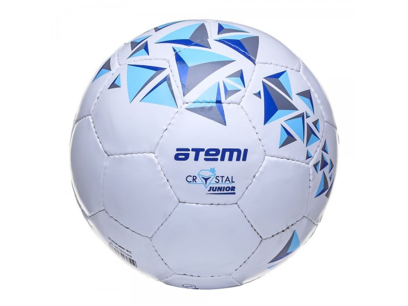 Мяч футбольный ATEMI CRYSTAL бел/син/гол, р.5