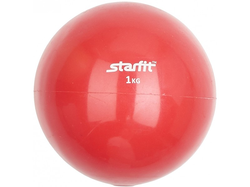 Медицинбол Starfit 1кг, красный, арт.GB-703-1